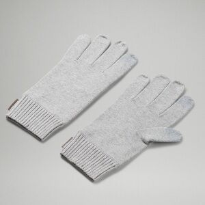 Lululemon Men’s Cold Pursuit Merino Wool Tech Gloves Grey Large XL NWT